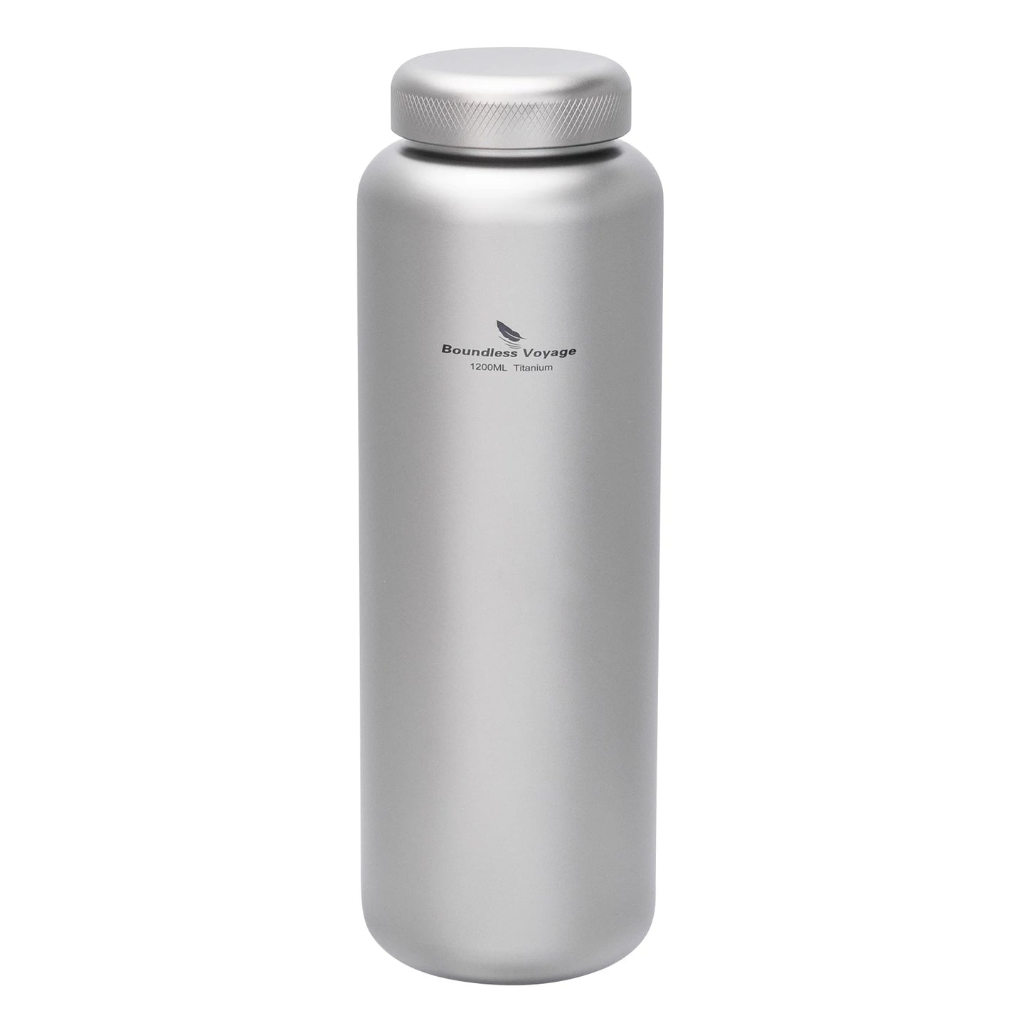 Boundless Voyage Titanium Water Bottle 1.2L Wide Mouth Flask Bottle Portable Water Canteen for Backpacking Gym Daily Use Ti3019D