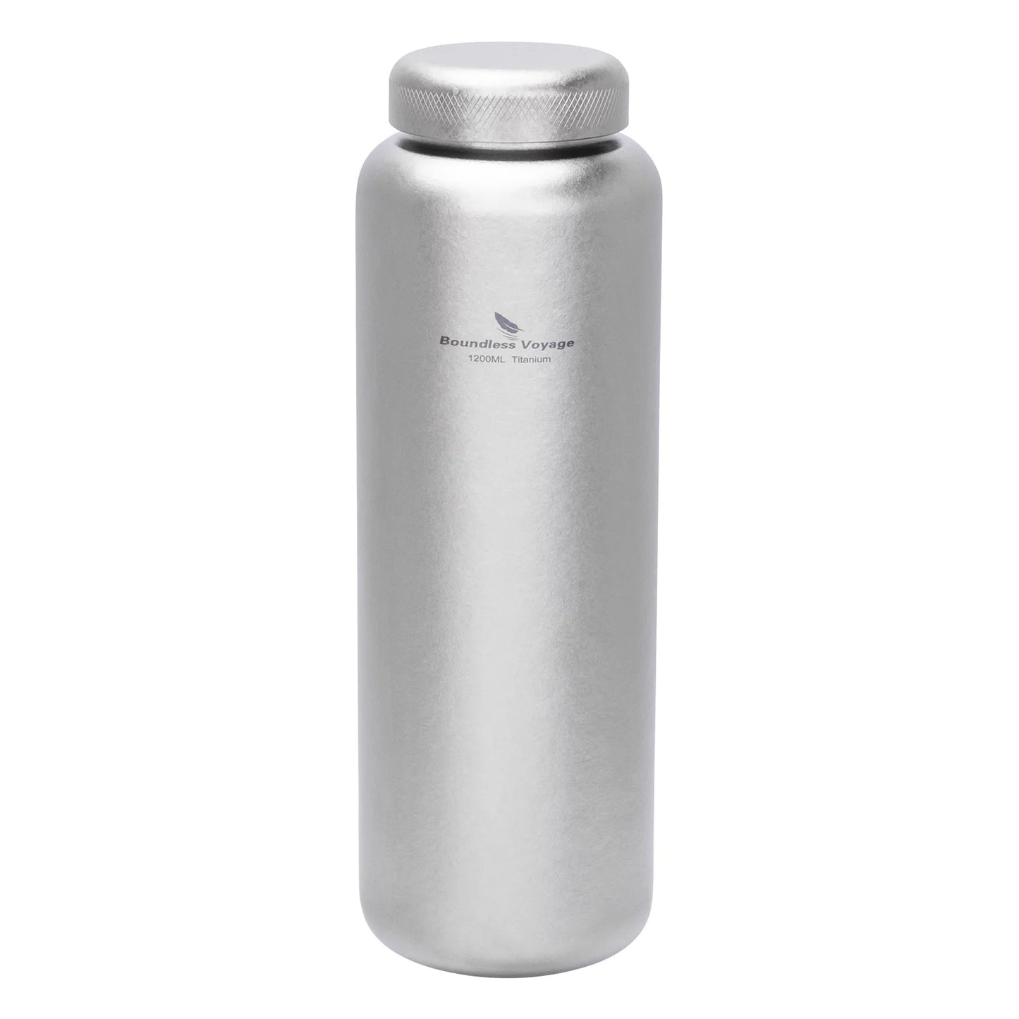Boundless Voyage Titanium Water Bottle 1.2L Wide Mouth Flask Bottle Portable Water Canteen for Backpacking Gym Daily Use Ti3019D
